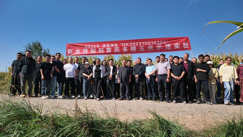 聚焦寒旱農(nóng)業(yè)|國(guó)家項(xiàng)目高水效制劑黃芪多糖玉米示范觀摩會(huì)在張掖成功舉辦